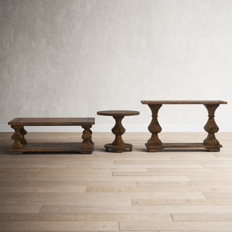 Birch Lane™ Gildford 3 - Piece Solid Wood Living Room Table Set ...